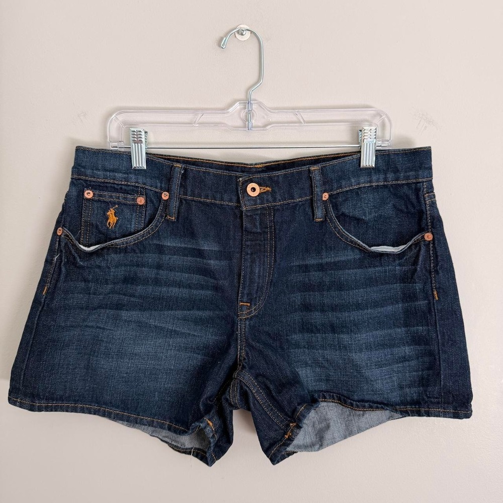 Y2K DARKWASH RALPH LAUREN SPORT DENIM SHORTS